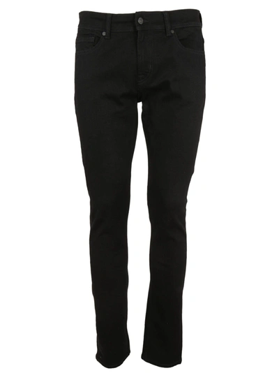 7 For All Mankind Skinny Jeans In Black
