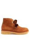 Rupert Sanderson Lester Suede Ankle Boots In Tan