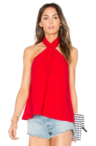 Amanda Uprichard Beckett Tank In Red