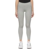 Nike Women's  Sportswear Classic High-waisted 7/8 Leggings In Dark Grey Heather/sail