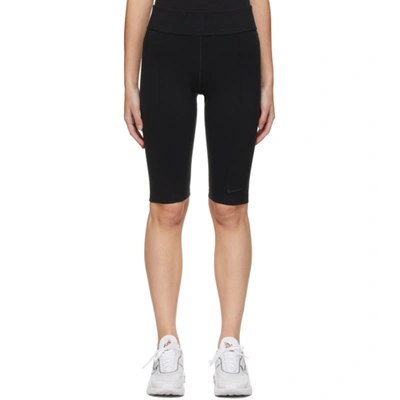 Nike Black Sportswear Essential Bike Shorts In Black/white