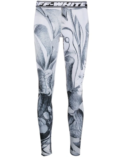 Off-white Athleisure Botanical Legging In Grey