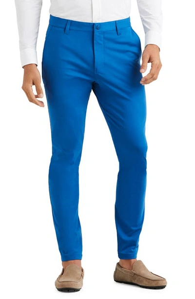 Rhone Commuter Slim Fit Pants In Blue Grouper