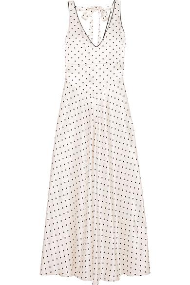 ganni leclair satin dress