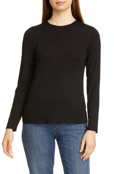 Eileen Fisher Crewneck Tee In Black