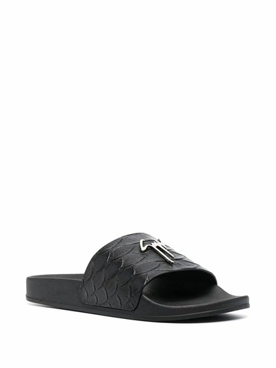 Giuseppe Zanotti Design Men's Black Leather Sandals