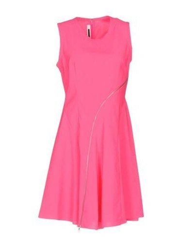 Mcq By Alexander Mcqueen Short Dress In Fuchsia