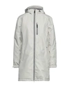 Helly Hansen 'belfast' Long Waterproof Winter Rain Jacket In Ivory