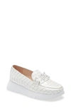 Wonders A-2405 Platform Loafer In White