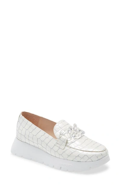 Wonders A-2405 Platform Loafer In White
