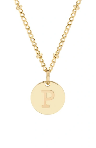 Brook & York Madeline Initial Pendant Necklace In Gold P