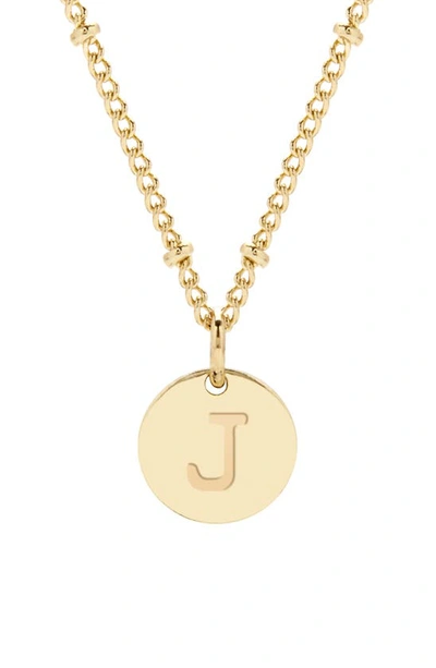 Brook & York Madeline Initial Pendant Necklace In Gold J