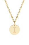 Brook & York Madeline Initial Pendant Necklace In Gold I