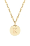 Brook & York Madeline Initial Pendant Necklace In Gold K