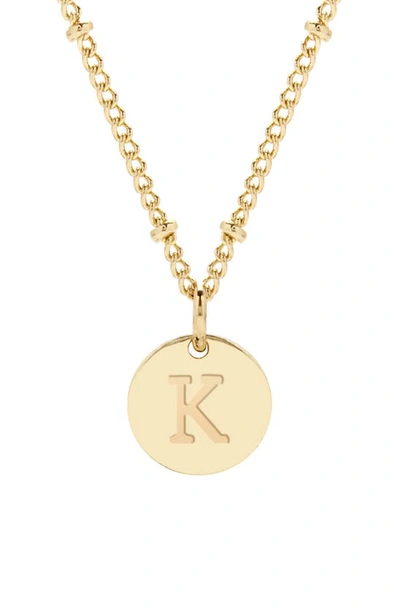 Brook & York Madeline Initial Pendant Necklace In Gold K