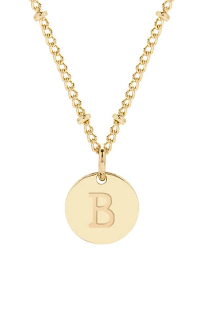 Brook & York Madeline Initial Pendant Necklace In Gold B