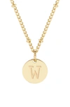 Brook & York Madeline Initial Pendant Necklace In Gold W