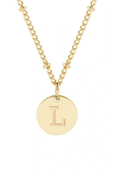 Brook & York Madeline Initial Pendant Necklace In Gold L