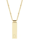 Brook & York Maisie Initial Pendant Necklace In Gold D
