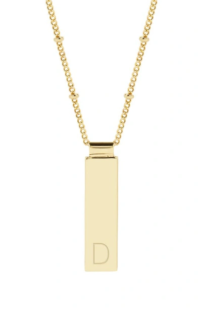 Brook & York Maisie Initial Pendant Necklace In Gold D