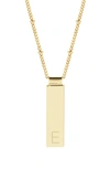 Brook & York Maisie Initial Pendant Necklace In Gold E