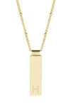 Brook & York Maisie Initial Pendant Necklace In Gold H