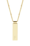 Brook & York Maisie Initial Pendant Necklace In Gold F