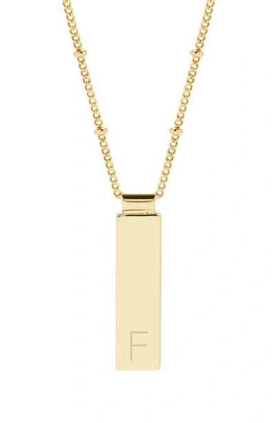 Brook & York Maisie Initial Pendant Necklace In Gold F