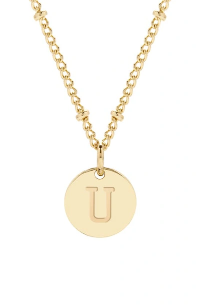 Brook & York Madeline Initial Pendant Necklace In Gold U