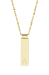 Brook & York Maisie Initial Pendant Necklace In Gold A
