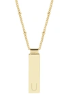 Brook & York Maisie Initial Pendant Necklace In Gold U