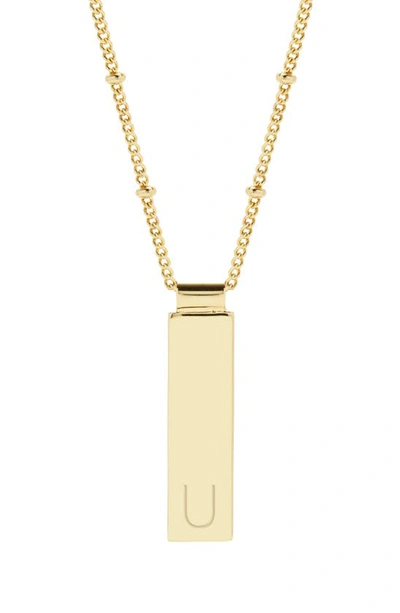 Brook & York Maisie Initial Pendant Necklace In Gold U