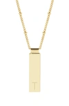 Brook & York Maisie Initial Pendant Necklace In Gold T