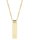 Brook & York Maisie Initial Pendant Necklace In Gold R