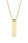 Brook & York Maisie Initial Pendant Necklace In Gold S