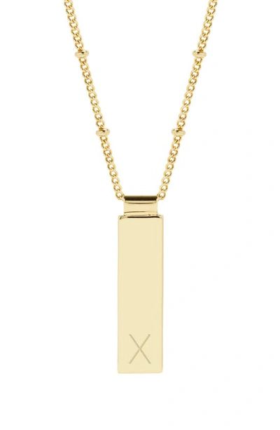 Brook & York Maisie Initial Pendant Necklace In Gold X