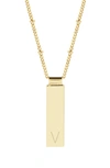 Brook & York Maisie Initial Pendant Necklace In Gold V