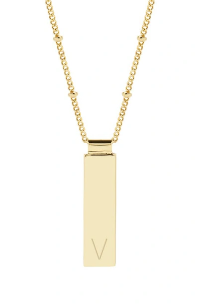 Brook & York Maisie Initial Pendant Necklace In Gold V