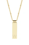 Brook & York Maisie Initial Pendant Necklace In Gold W