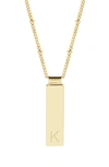 Brook & York Maisie Initial Pendant Necklace In Gold K