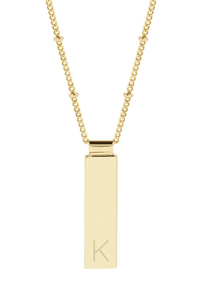 Brook & York Maisie Initial Pendant Necklace In Gold K