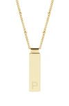 Brook & York Maisie Initial Pendant Necklace In Gold P