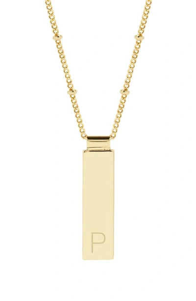 Brook & York Maisie Initial Pendant Necklace In Gold P