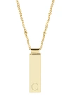 Brook & York Maisie Initial Pendant Necklace In Gold Q