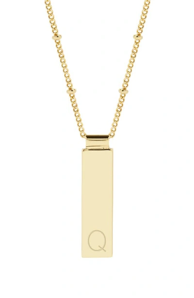 Brook & York Maisie Initial Pendant Necklace In Gold Q