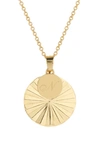 Brook & York Celeste Initial Charm Pendant Necklace In Gold N