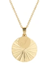 Brook & York Celeste Initial Charm Pendant Necklace In Gold J