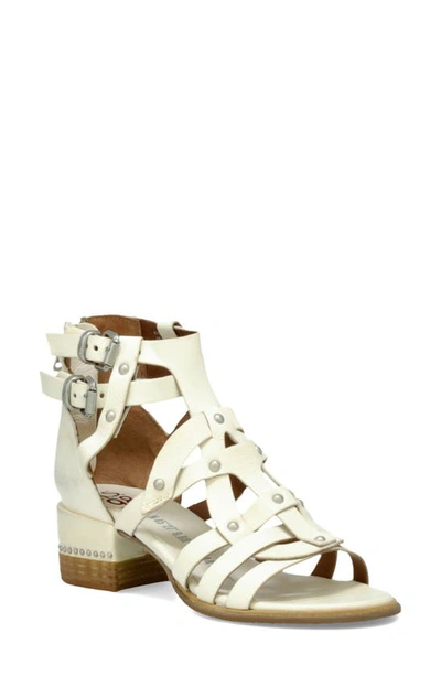 A.s.98 Maeve Block Heel Sandal In White Leather