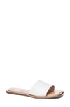 Chinese Laundry Regina Slide Sandal In White Leather