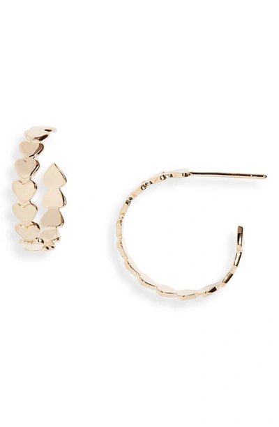 Jennifer Zeuner Drea Hoop Earrings In Yellow Gold